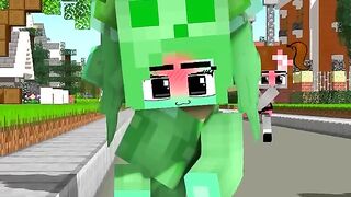 MINECRAFT ON 1000 PING ZOMBIE LOVE CURSE - Monster School Minecraft Animation