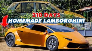 210 Days Homemade Super Car LAMBORGHINI HURACAN from Abandoned Car