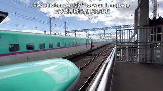 Superb_ Riding Japan_s Coupling Bullet Train Shinkansen _ Tokyo - Morioka(