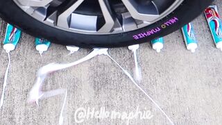 Crushing Crunchy & Soft Things by Car Compilation! - Floral Foam, Squishy, Tide Pods tiktok compilation