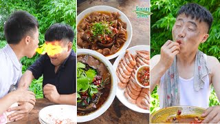 Spicy Food Challenge of Ermao! __ Funny Mukbang __ Comedy Video __ Songsong and Ermao.
