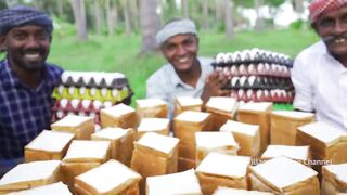 BREAD OMELETTE _ Eggs with Bread _ Quick Simple Easy Egg Recipe Cooking in Village