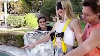 She thought she was BUNGEE Jumping!