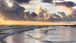Sunset on the beach, beautifull?