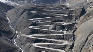 Danger road but beutiful place