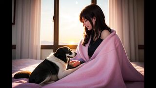 Chilling with my Dog -- Listening to LoFi Music