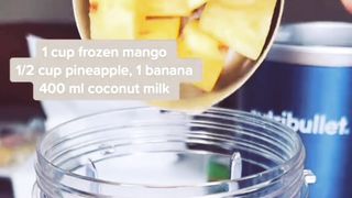 Banana Mango and Pinapple Shake