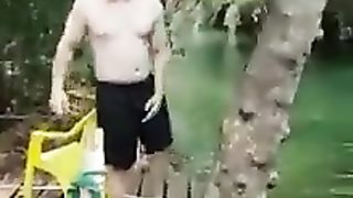 He was just going for a quick dip ????????