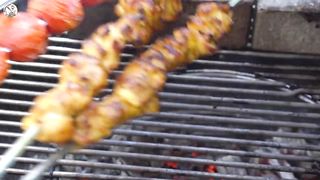 Turkish Chicken Shish Kebab - Succulent Chicken Skewers _ ASMR COOKING