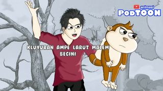 MONYET BANDEL NGLAYAB AMPE TENGAH MALEM