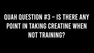 The Non-training Benefits of Creatine
