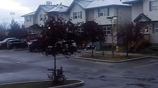 Cloudy and windy