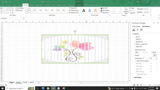How to insert text box and texture and picture option