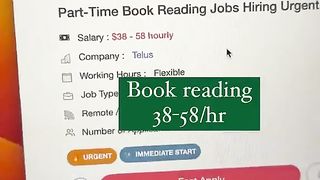 Book reading 38-58/hr.?Make Money With Trista