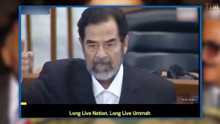 saddam hussien death speech