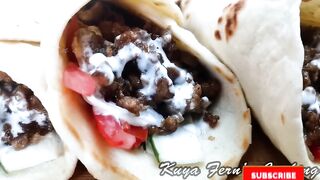 THE BEST HOME MADE SHAWARMA A LA TURKS WITH SHAWARMA BREAD AND GARLIC MAYO SAUCE