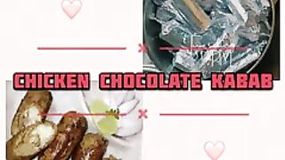 Chicken Chocolate kabab ♥️♥️♥️