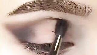 black grey colour outer corner silver shade gorgeous eye makeup beauty by Abida n