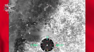 Ukraine Russia War | Drone Drop on a Group of Ukrainian Infantry at Night | RCF