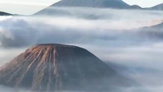 The view of Mount Bromo west java
