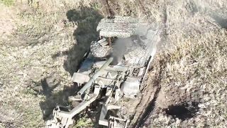 Destroyed Russian T-72B3 with KMT-7 Mine Roller: Donetsk Region Update | RCF