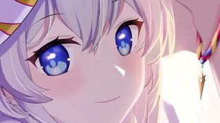 Kawai girl blue eyes