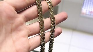 Real Solid Gold Miami Cuban Chains by Ijaz Jewelers