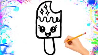 How to draw ice cream/easy drawing step by step 2