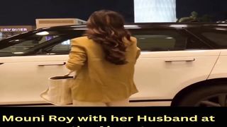 Mouni Roy with her Husband at the Airport #mouniroy #shorts #viral #youtubeshorts #trending #shortvideo #ytshorts
