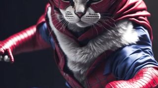 A Kungfu Cat Wearing Superheroes Clothes ???? All Characters #avengers #shorts #marvel