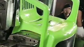 How It's made Plastic Chair.Very Satisfying Factory Machine
