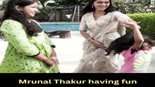 Mrunal Thakur having fun moment with a sweet kid #mrunalthakur #short #shorts #trending #viral #bollywood #viralshorts