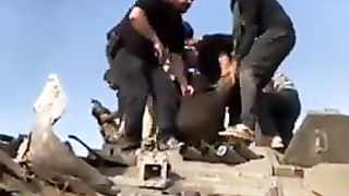 Palestinians vs. Israeli Merkava Tank | Crew Capture | RCF