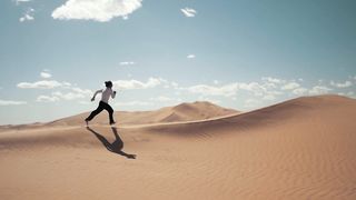"Desert Reverie: A Nomad's Journey into the Sands"