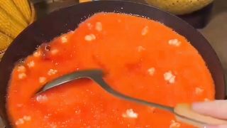 Orange popcorn