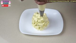 Las 32 mejores cremas para Tartas ▪ Los 3 Merengues ▪ Crema Pastelera ▪ Buttercream