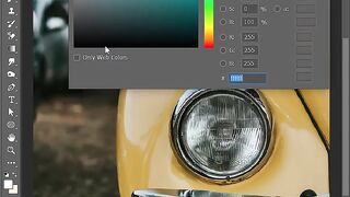 Как сделать свечение фар в Photoshop