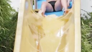 Crazy Fun slide! Would you ride it? ????
