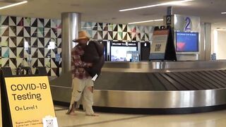 The Homeless Billionaire Prank (airport edition)