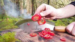 Lemon Crunchy Chicken cooked in the middle of the forest ????@ 1millionviews