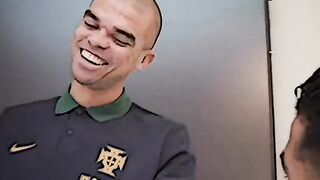 Cristiano ronaldo with pepe