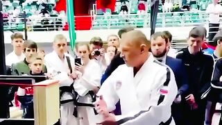 Karate, man, Breaking bricks, gone wrong