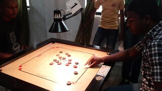 Playing carrom