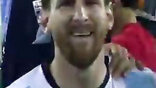 Messi crying again argentina