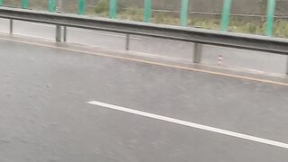 Hazara Motorway Rainy Weather Mansehra Pakistan