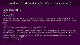 Surah Al-Mumtahanah (The Examined One)_ Arabic and English translation.