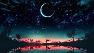 Blue Modern Sky Landscape Illustration Live Streaming Announcement Video