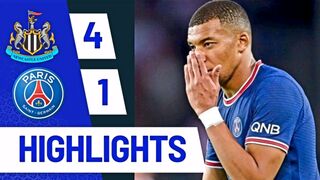 Defeat of psg in champions league against Newcastle