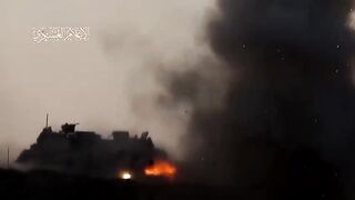 Merkava 4 Hit | al-Qassam Fighter's Tandem Charge Rocket | RCF