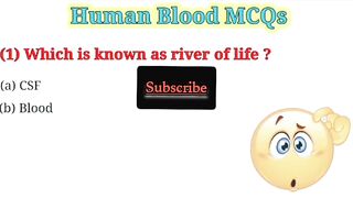 Important Question and Answers Human Blood Mcqs Information -General knowledge